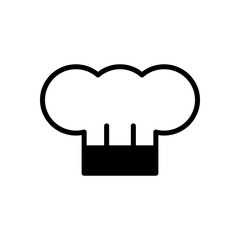 chef hat icon symbol vector template