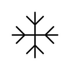 snowflake icon symbol vector template