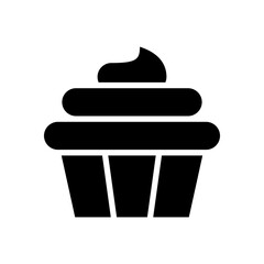 cupcake icon symbol vector template