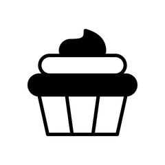 cupcake icon symbol vector template