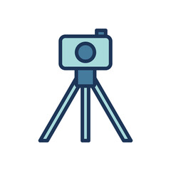tripod icon symbol vector template