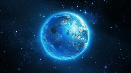 Obraz na płótnie Canvas earth and moon high definition(hd) photographic creative image