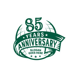 85 years anniversary design template. 85th logo. Vector and illustration.