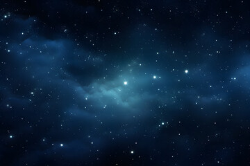 Fototapeta premium Celestial night sky with stars and planets background