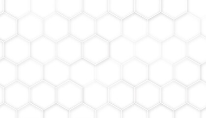 seamless pattern white hexagon. 