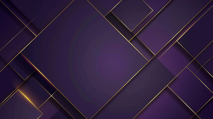 Deep Purple and Gold abstract background vector presentation design. PowerPoint and Business background.
