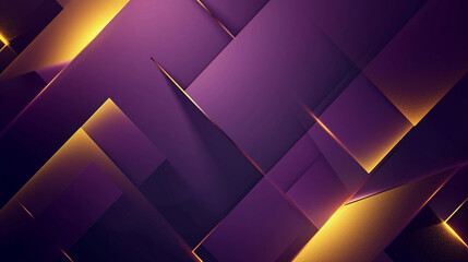 Obraz premium Deep Purple and Gold abstract background vector presentation design. PowerPoint and Business background.