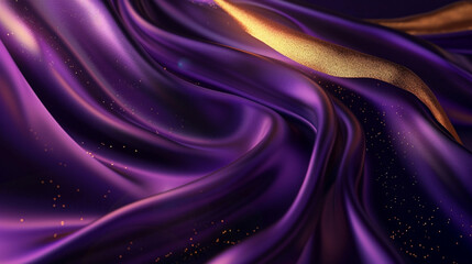 Deep Purple and Gold silk background vector presentation design