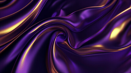 Obraz premium Deep Purple and Gold silk background vector presentation design
