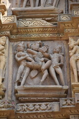 This is the photo of an Ancient temple at Khajuraho in India.