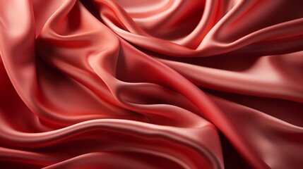 Obraz premium red silk satin fabric abstract background