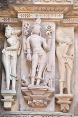 This is the photo of an Ancient temple at Khajuraho in India.