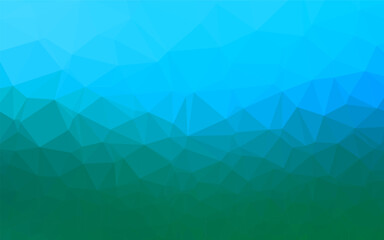 Fototapeta premium Light Blue, Green vector low poly texture. An elegant bright illustration with gradient. Completely new template for your business design.