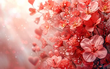Valentine's Day Floral Background