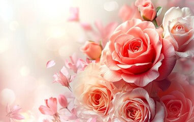 Valentine's Day Floral Background