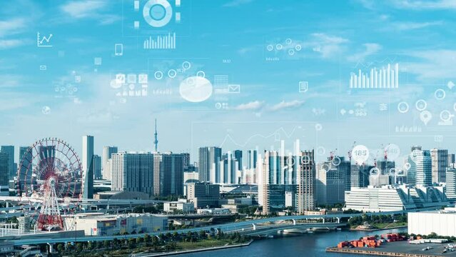 現代社会とビジネスデータイメージ