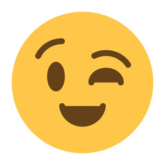 Winking face emoji icon
