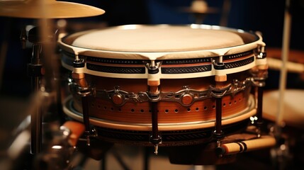 Fototapeta na wymiar A Chinese drum, large Chinese drum, drummer, huge pile, drumstick.