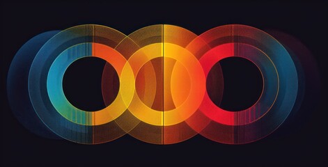 Fototapeta premium octave logo with lines connecting them, in the style of spectacular backdrops