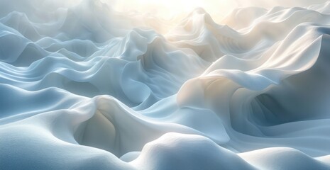 Obraz premium background with white wave waves on a white background