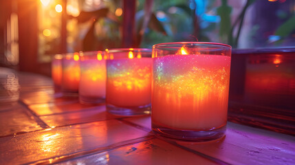 Colorful Candle Photography