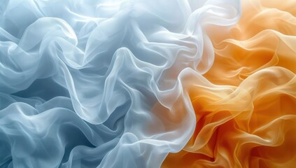 Obraz premium blue wallpaper with abstract waves