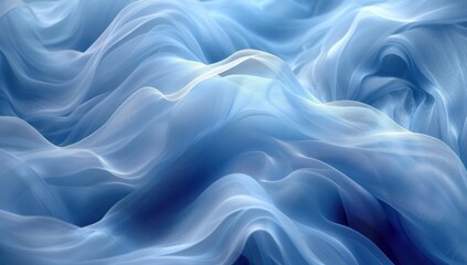 Obraz premium blue wallpaper with abstract waves