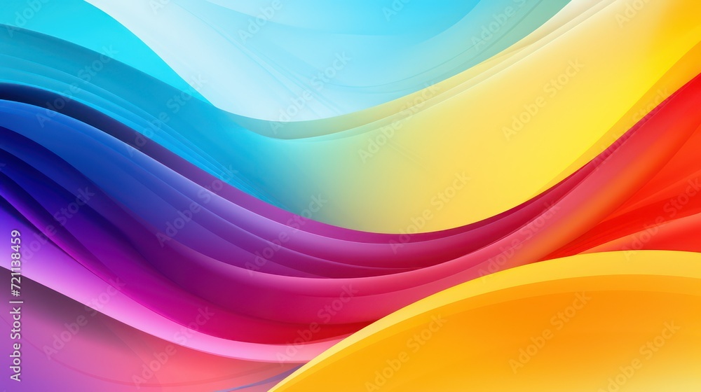 Poster abstract colorful background with waves