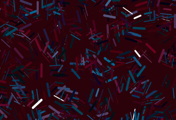 Dark blue, yellow vector background with straight lines.