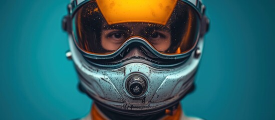 racer pilot helmet, racing game - obrazy, fototapety, plakaty
