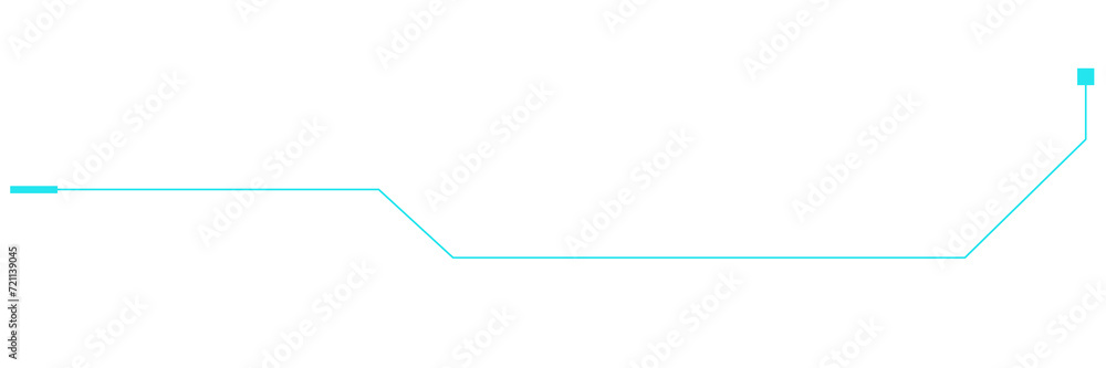 Poster hud futuristic technology line frame design element template