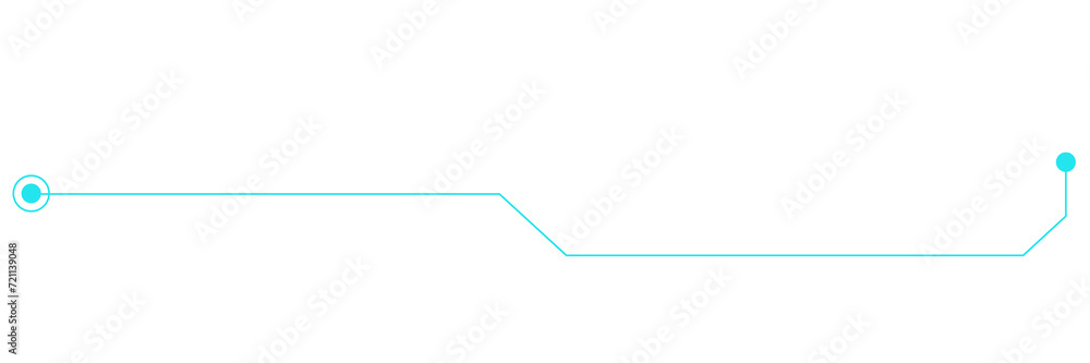 Poster hud futuristic technology line frame design element template