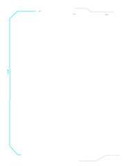 HUD futuristic technology line frame design element template