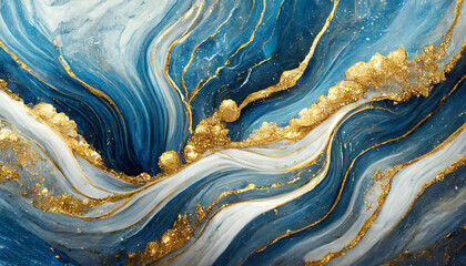 Abstract ocean- ART. Natural Luxury. Style incorporates the swirls of marble or the ripples