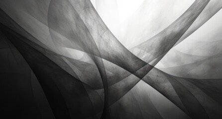 gray abstract abstract background with lines, light white, clear edge definition, interlocking structures
