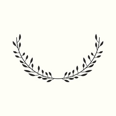 Obraz premium Laurel wreath Laurel wreath Vector illustration