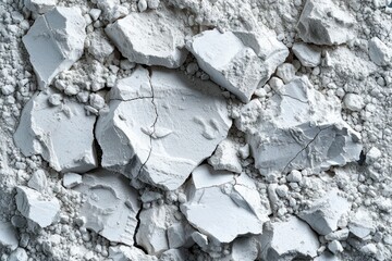 natural minerals powder, white powder background or texture