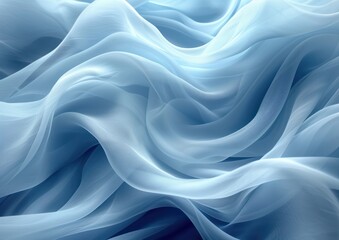 Obraz premium white waves background with blue wave lines illustration
