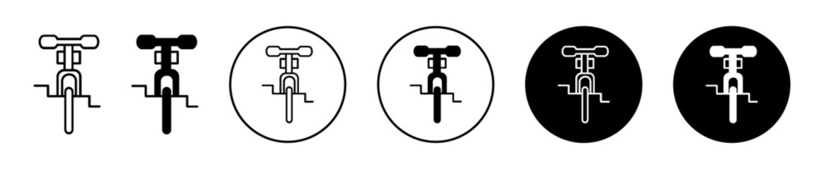 Unicycle simple icon collection set on white background color