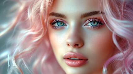 Schönes Model in Pink