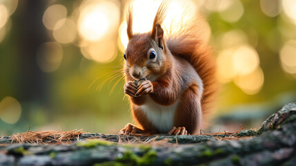 Portrait of red squirrel