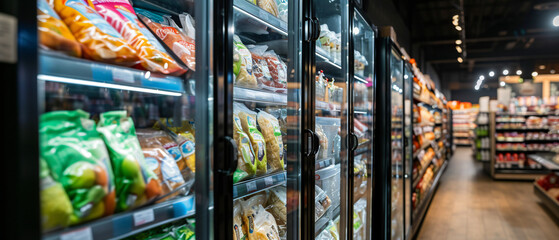 Refrigerated foods - obrazy, fototapety, plakaty