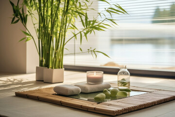 Care candle massage healthy relaxation nature wellness therapy beauty spa