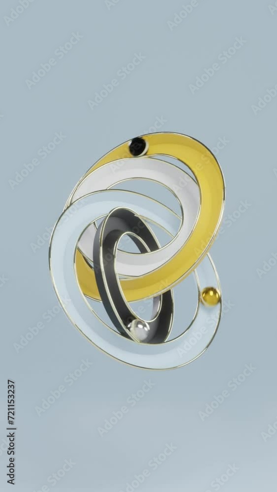 Aufkleber vertical rendered fantasy: mesmerizing abstract design with dynamic background