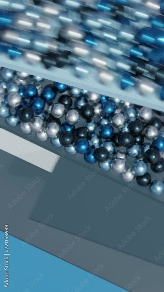Poster Vertical Geometric Universe: Dynamic Animation in a Modern Abstract Background