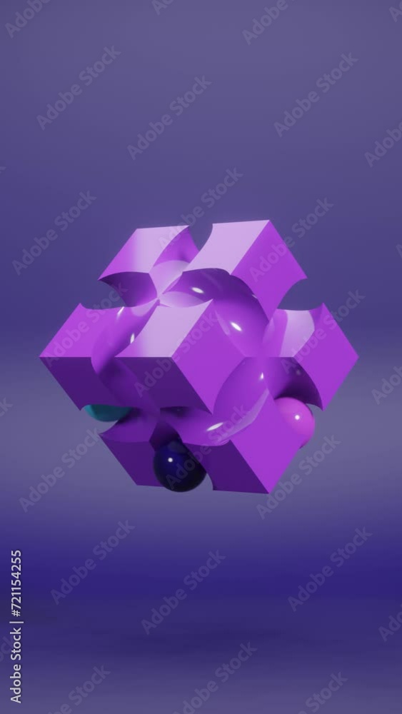 Aufkleber vertical abstract pulse: exploring dynamic geometric design in modern animation