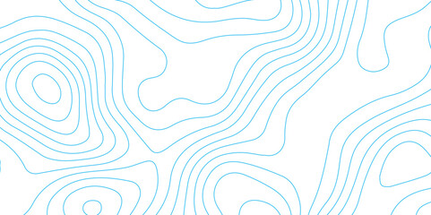 Abstract background with topographic contours map with blue color geographic line map .white wave paper curved reliefs abstract background .vector illustration of topographic line contour map design . - 721154249