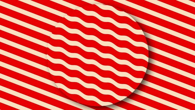 Animated Pattern With Symmetric Geometric Ornament