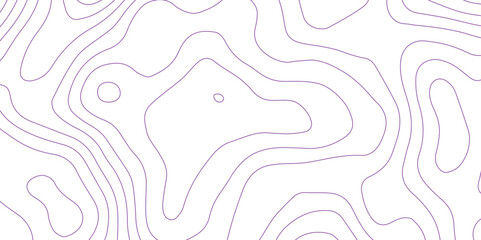 Abstract background with topographic contour map with purple color geographic line map .white wave paper curved reliefs abstract background .vector illustration of topographic line contour map design.