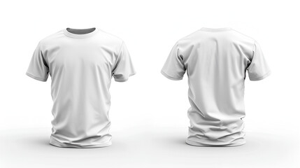 Blank white tshirt. AI generative 